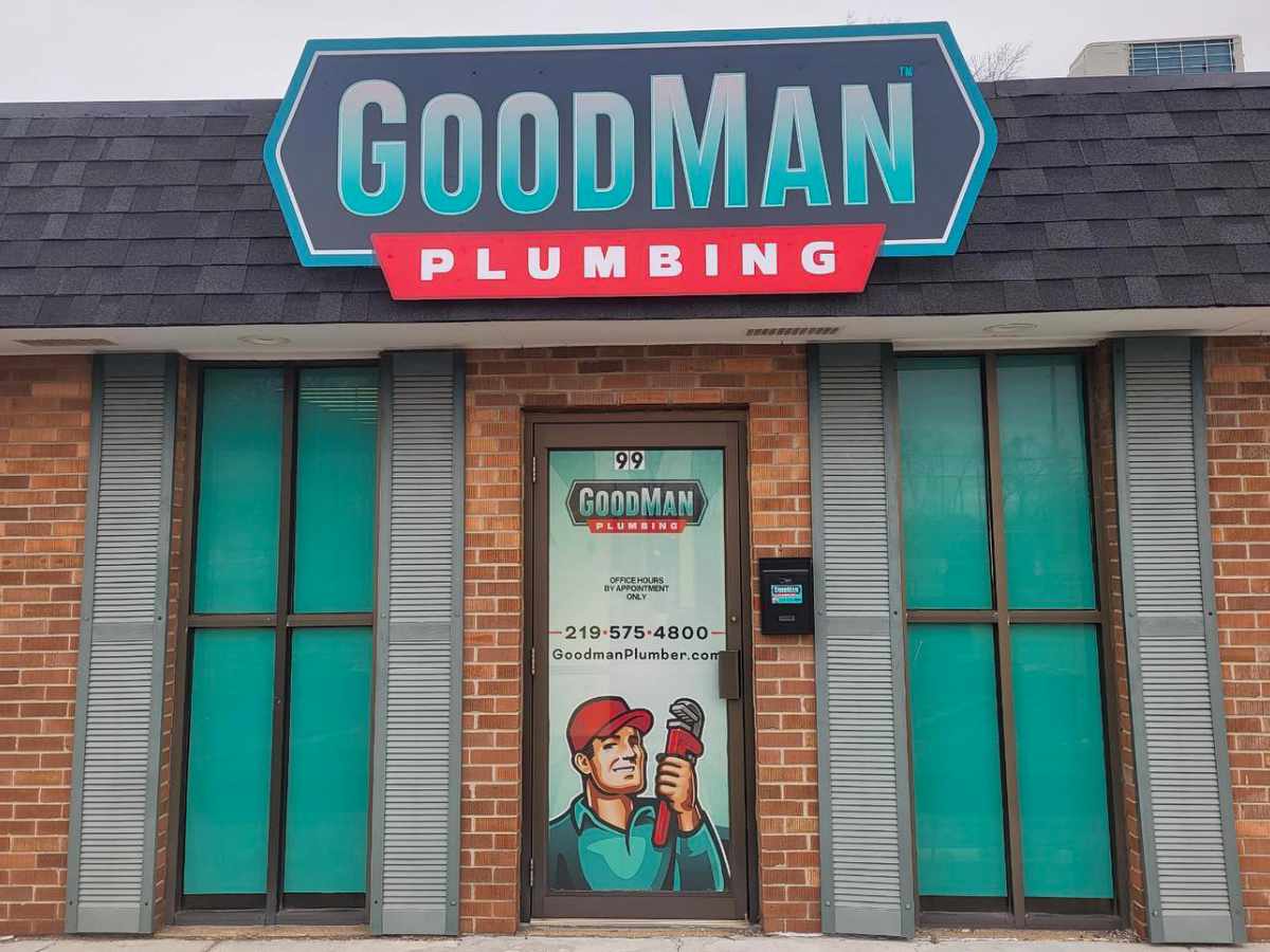 Storefront Signs & window Decals - Goodman Plumbing