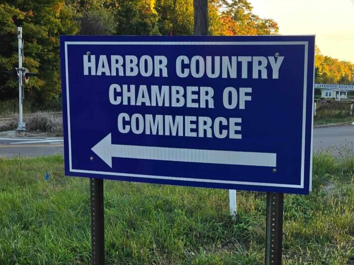 Reflective Road Sign - Harbor Country Chamber
