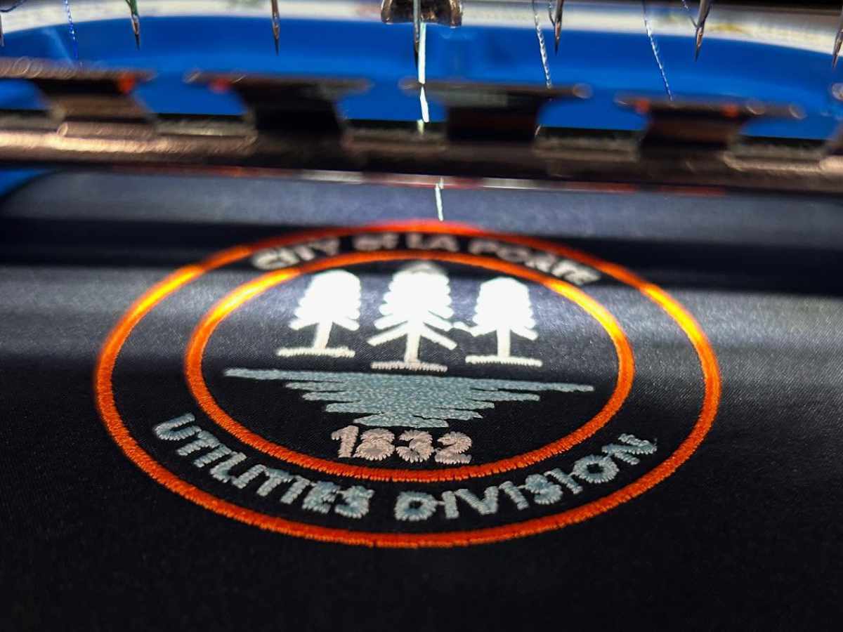 Embroidery Under the Needle - City of LaPorte