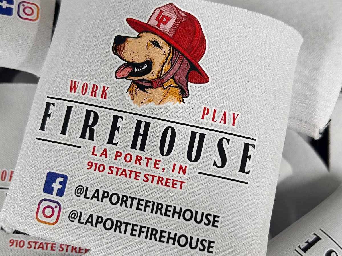Digital Print Coozie - Firehouse